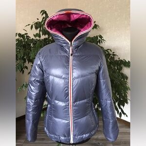 EUC KJUS “Nahla” women’s reversible grey/pink puffer jacket w/down filling